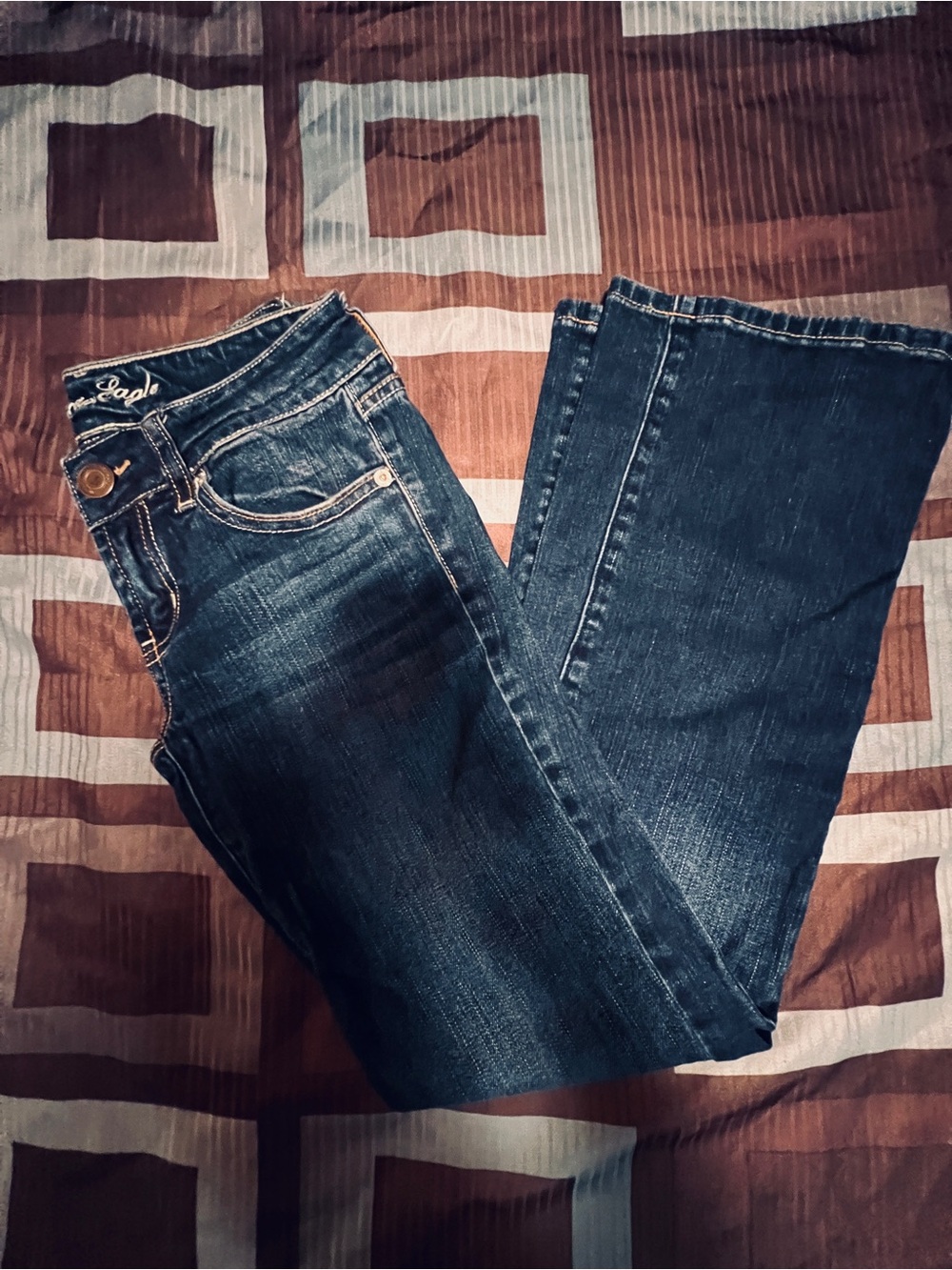 American Eagle Outfitters Dark Blue Boyfriend Jeans